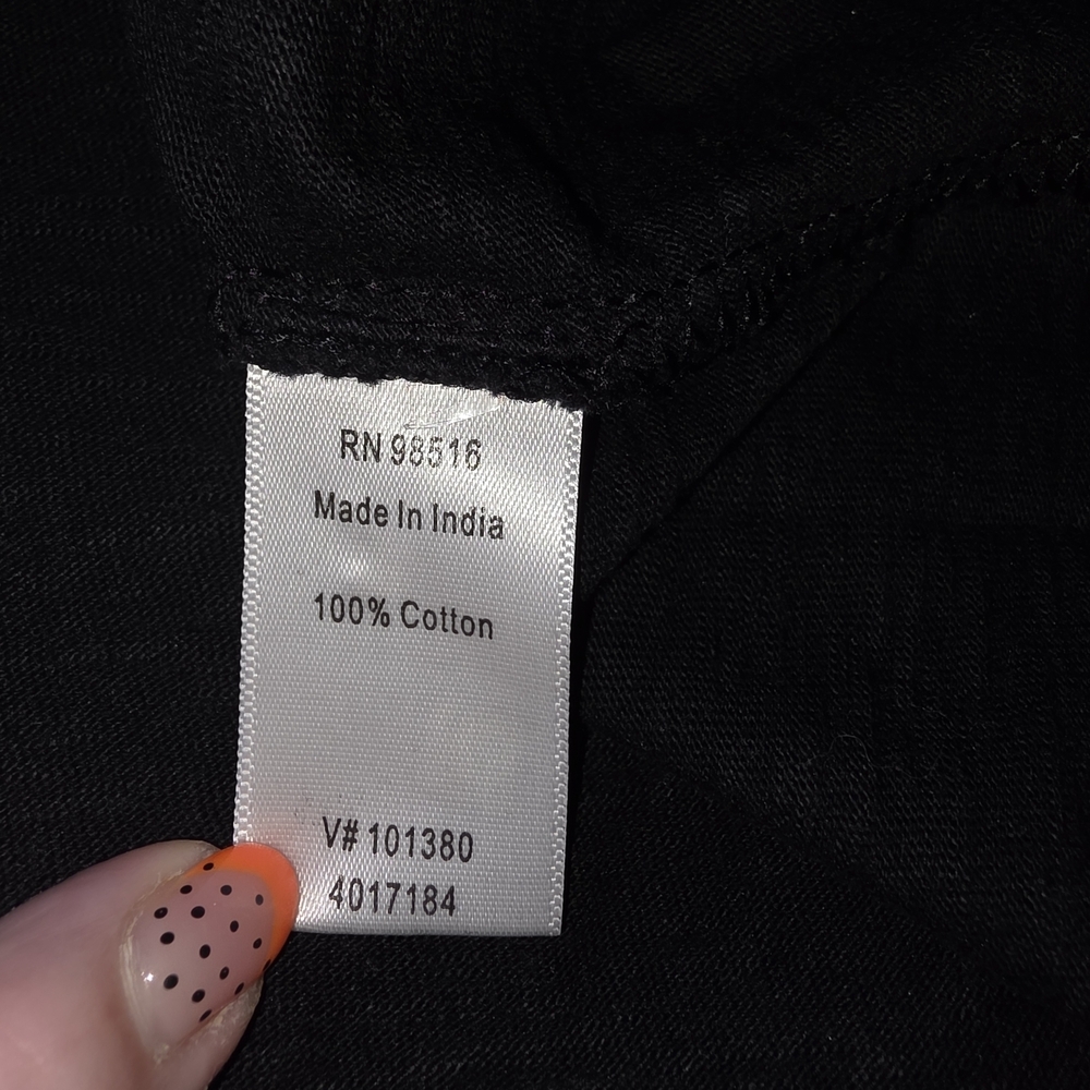 Coldwater Creek Xl Black Top Beautifully Beaded N… - image 5